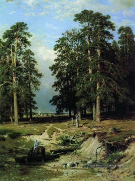 Holy Creek près de Yelabuga 1886 paysage classique Ivan Ivanovich Peinture à l'huile